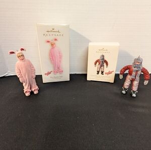 New 2006 And 2007 Hallmark  Keepsake Ornament A Christmas Story Bundle Lot Of 2